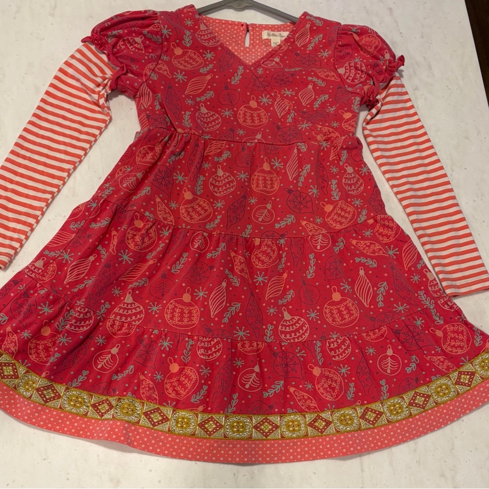 Matilda Jane Holiday Print Tiered Dress